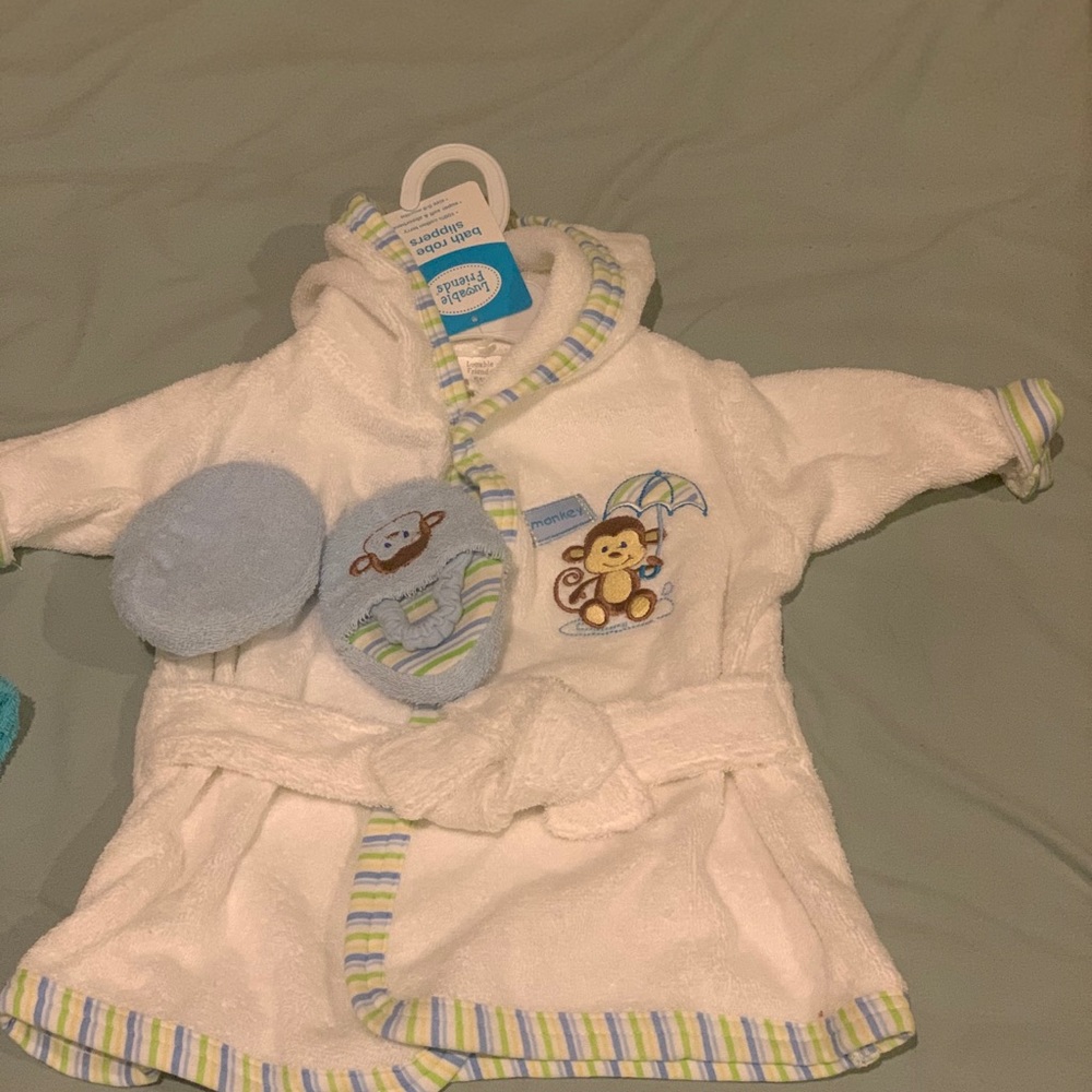 Cozy Robe and booties